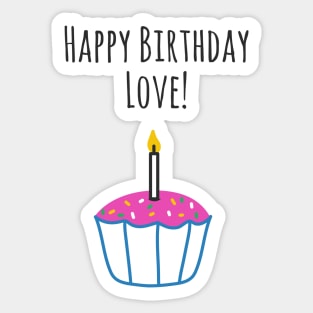 Happy Birthday Love Sticker